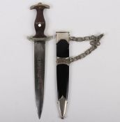 Third Reich SS Officers Chained Dress Dagger