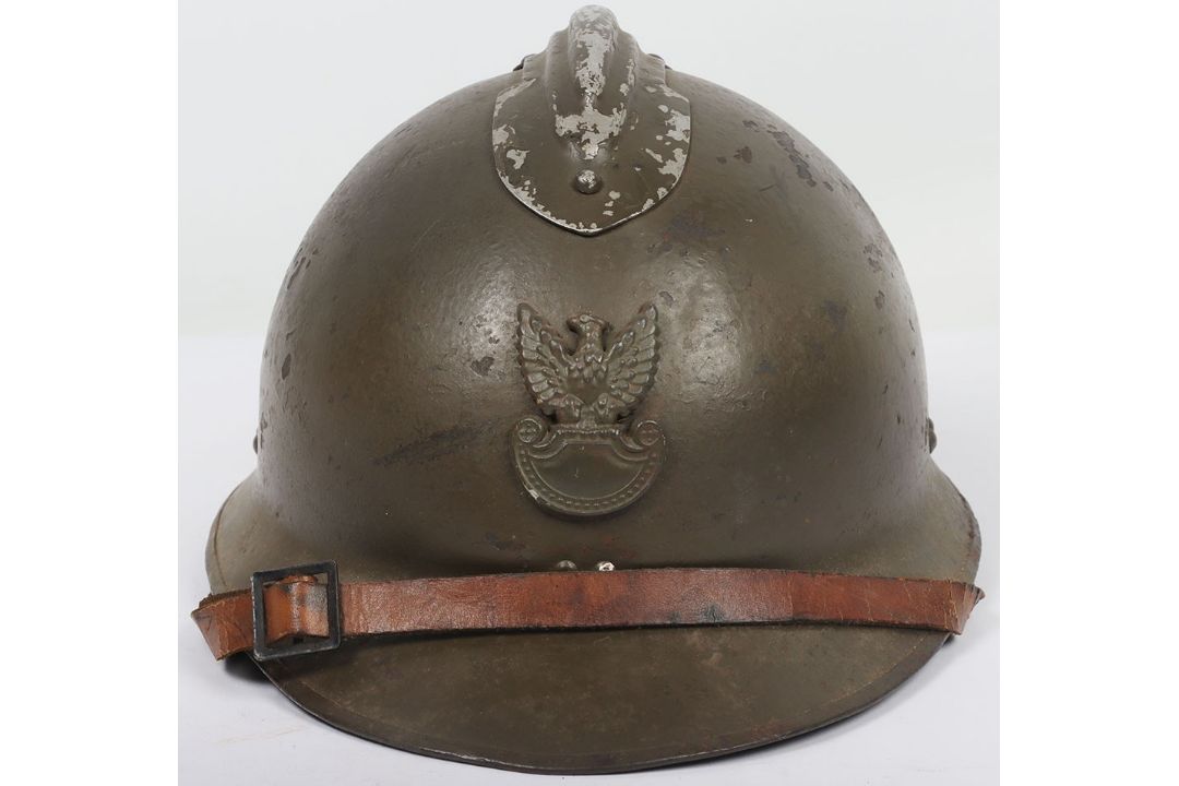 Interesting Polish Adrian Helmet, being a M-26 WW2 pattern Adrian ...