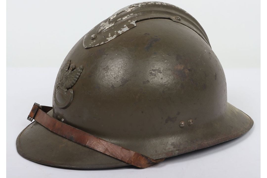 Interesting Polish Adrian Helmet, being a M-26 WW2 pattern Adrian ...