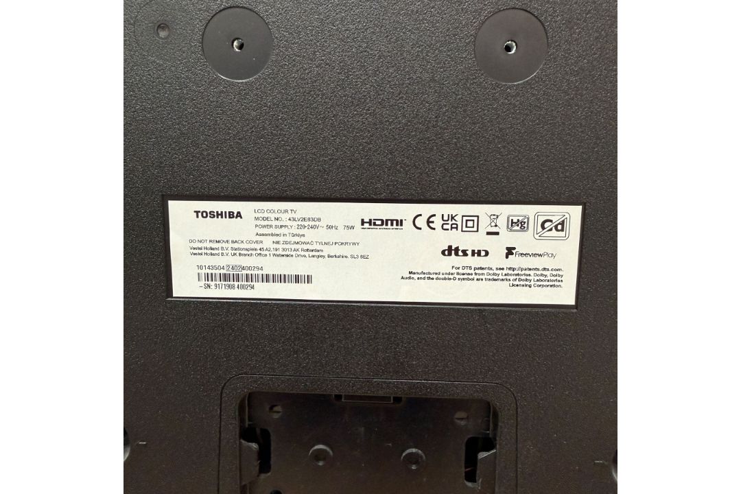 Toshiba - 43" 43LV2E63DB full HD Vidaa TV - Image 6 of 6