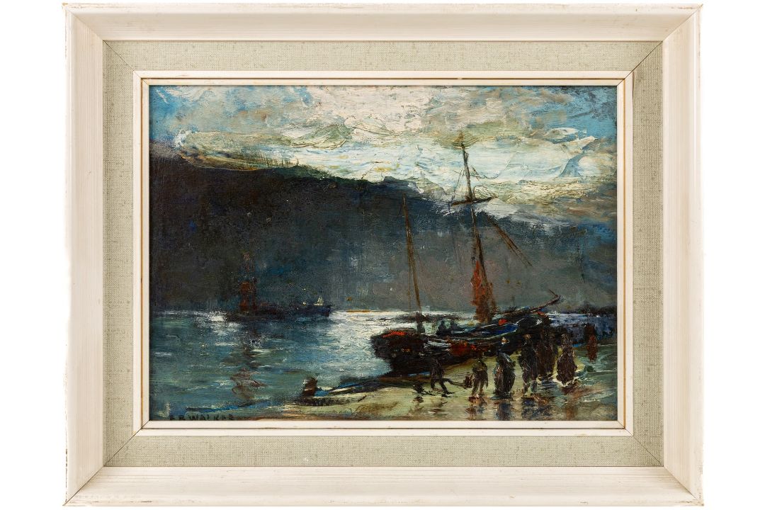 B B Walker (British 20th century): Port of Whitby - Image 2 of 4