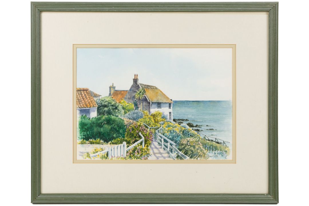 Janet Thackray (British 20th century): Lady Palmer's Cottage - Runswick Bay - Image 3 of 9