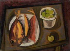 Trevor BELL (1930-2017) Still Life with Fish, 1954