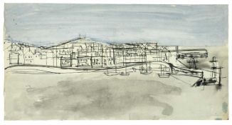 Trevor BELL (1930-2017) St Ives Harbour, c1955