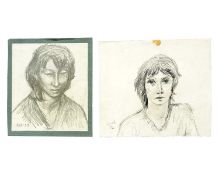 Trevor BELL (1930-2017) Two early portraits of Dee, 1952/53