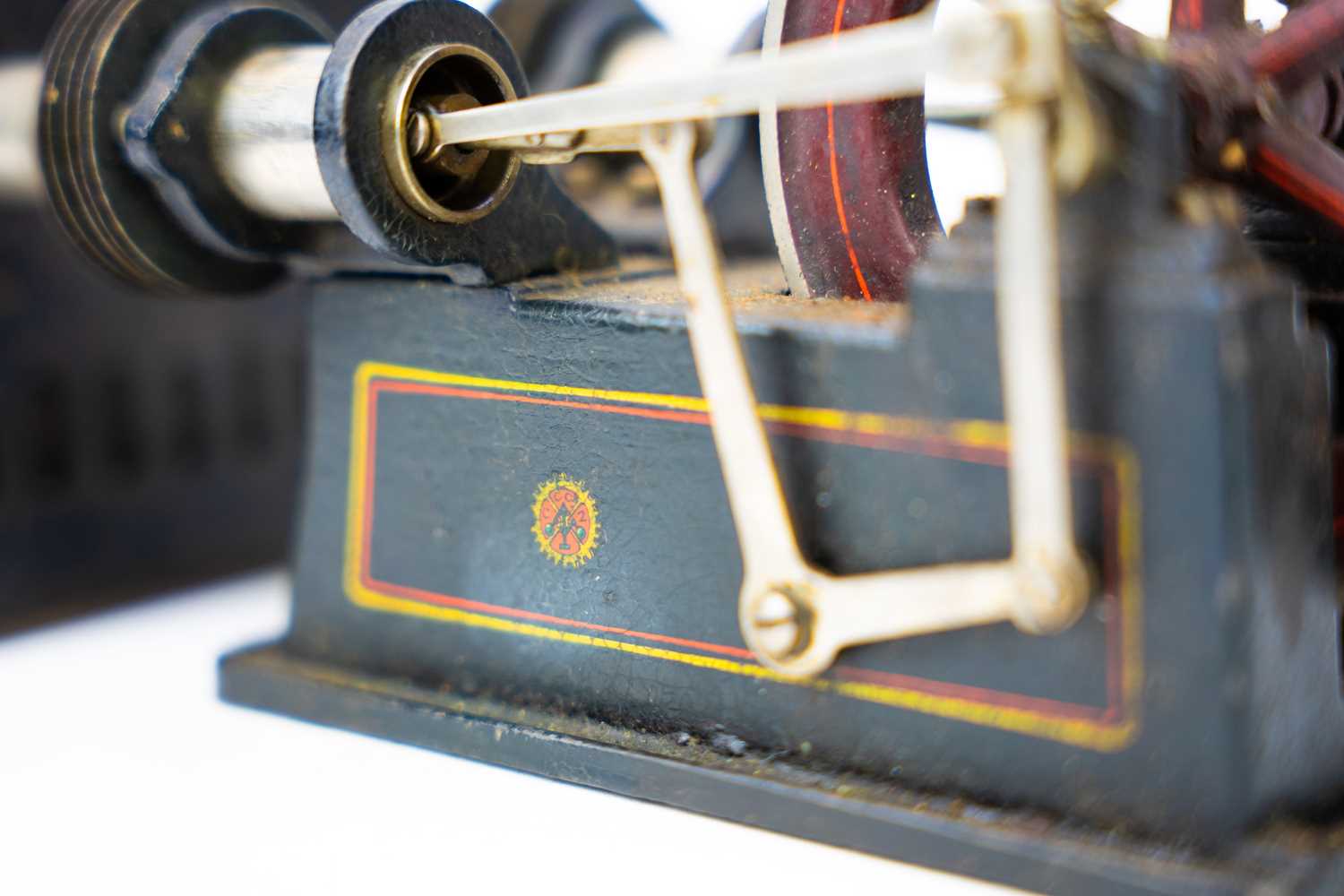 A Georges Carette et Cie twin cylinder horizontal live steam engine ...