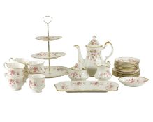 A Paragon China 'Victoriana Rose' coffee service.