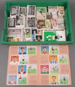 A collection of mainly post 1950's trade and cigarette cards of Football Teams and Footballers,