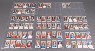 Ogden's Cigarette cards, a collection of Famous Footballers 1908 together with Football Club Colours