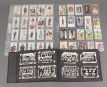 Cigarette cards, an album of Ardath cigarette football photo cards together with a collection of
