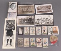 Cigarette cards, a collection of mainly pre 1940's examples including BAT Famous Footballers,