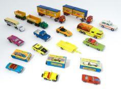 Toys: A quantity of Matchbox die cast scale model vehicles to include Matchbox Super Kings K-17