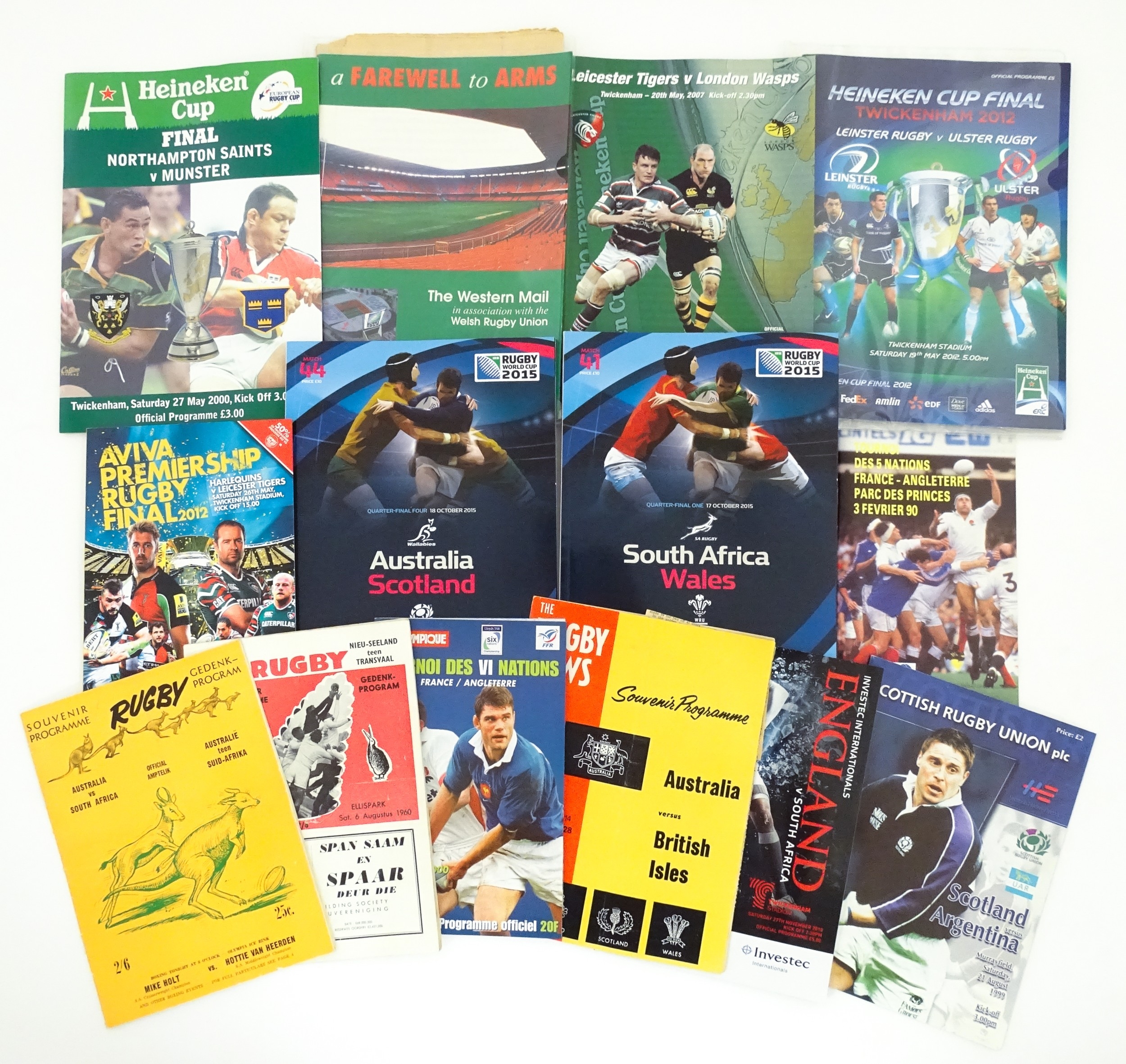 A large quantity of Rugby Union international match and World Cup competition programmes 1954- 2015. - Image 3 of 42