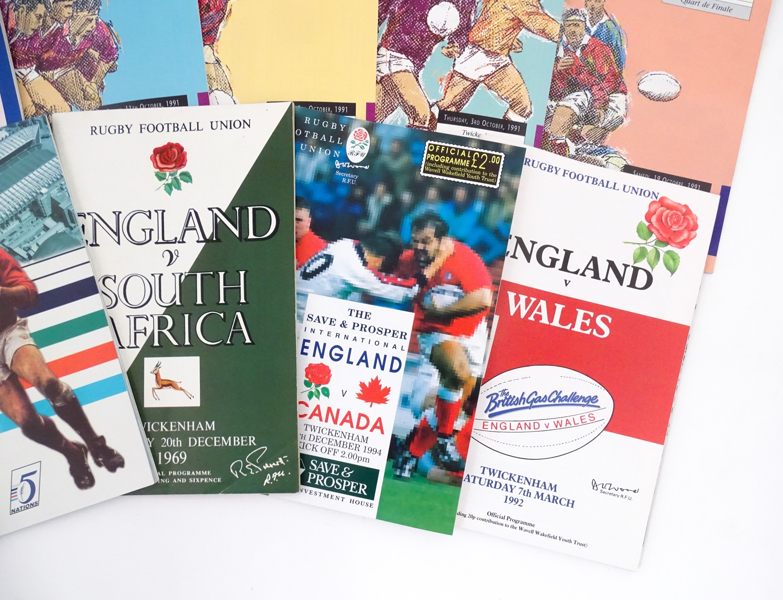 A large quantity of Rugby Union international match and World Cup competition programmes 1954- 2015. - Image 24 of 42