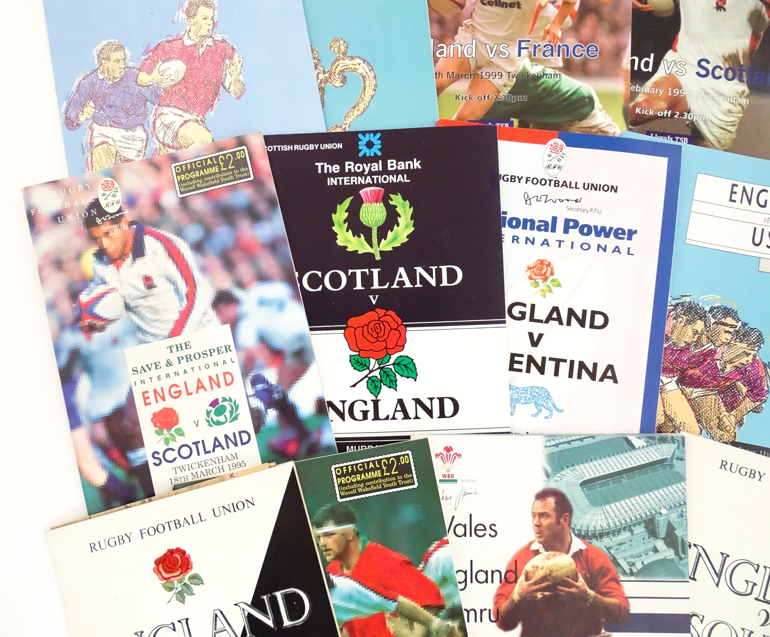 A large quantity of Rugby Union international match and World Cup competition programmes 1954- 2015. - Image 27 of 42