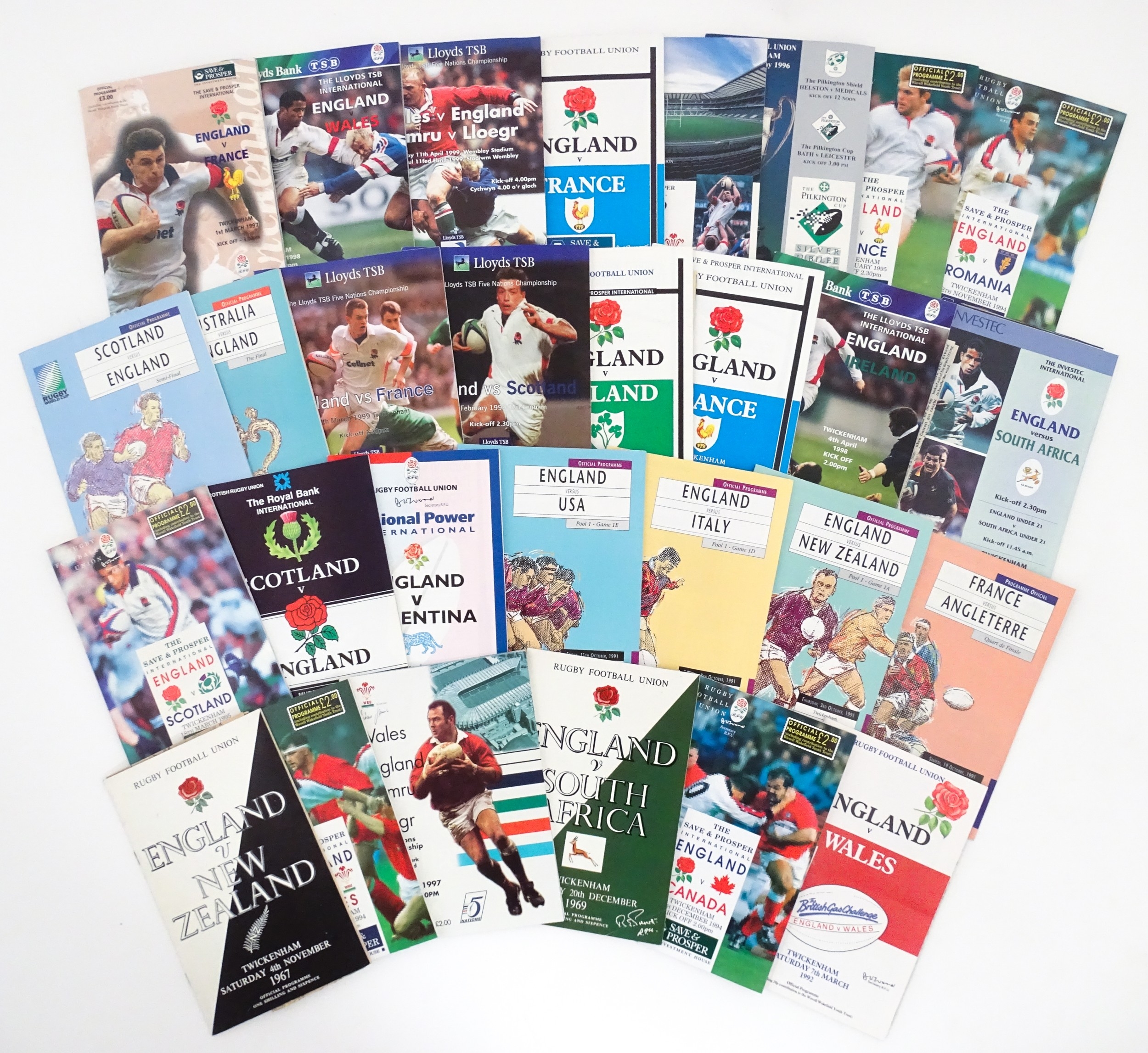 A large quantity of Rugby Union international match and World Cup competition programmes 1954- 2015. - Image 23 of 42