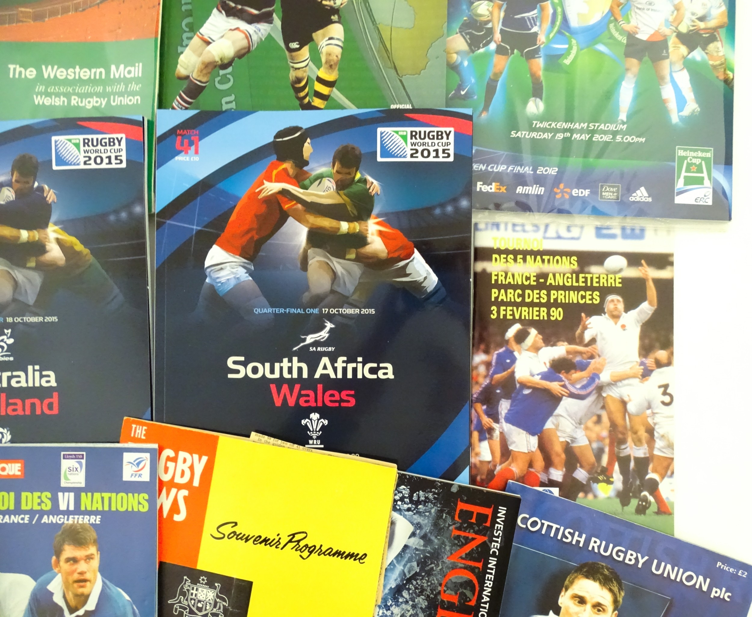 A large quantity of Rugby Union international match and World Cup competition programmes 1954- 2015. - Image 39 of 42