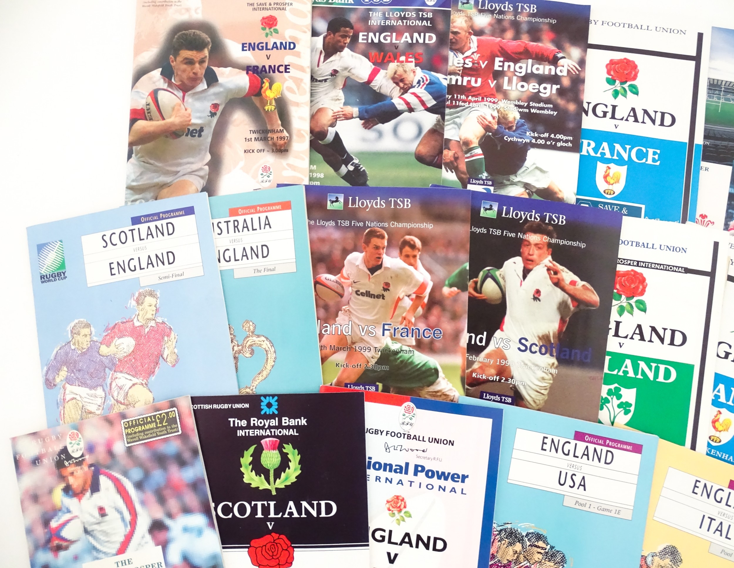 A large quantity of Rugby Union international match and World Cup competition programmes 1954- 2015. - Image 32 of 42