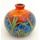 An Anita Harris green glazed vase of squat form decorated with Bluebells. Signed under. Approx. 3 - Image 5 of 8