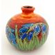 An Anita Harris green glazed vase of squat form decorated with Bluebells. Signed under. Approx. 3 - Image 4 of 8