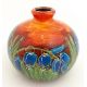 An Anita Harris green glazed vase of squat form decorated with Bluebells. Signed under. Approx. 3 - Image 1 of 8
