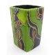 An Anita Harris green glazed vase of squared form. Signed under. Approx. 6" high Please Note - we do - Image 3 of 7