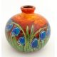 An Anita Harris green glazed vase of squat form decorated with Bluebells. Signed under. Approx. 3 - Image 3 of 8