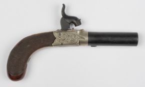 Pistol. A Victorian percussion travelling pistol