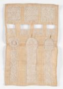 Hollie Point Lace. A small Hollie Point sampler, late 18th century, & other items