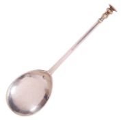 A JAMES I SILVER SEAL TOP SPOON