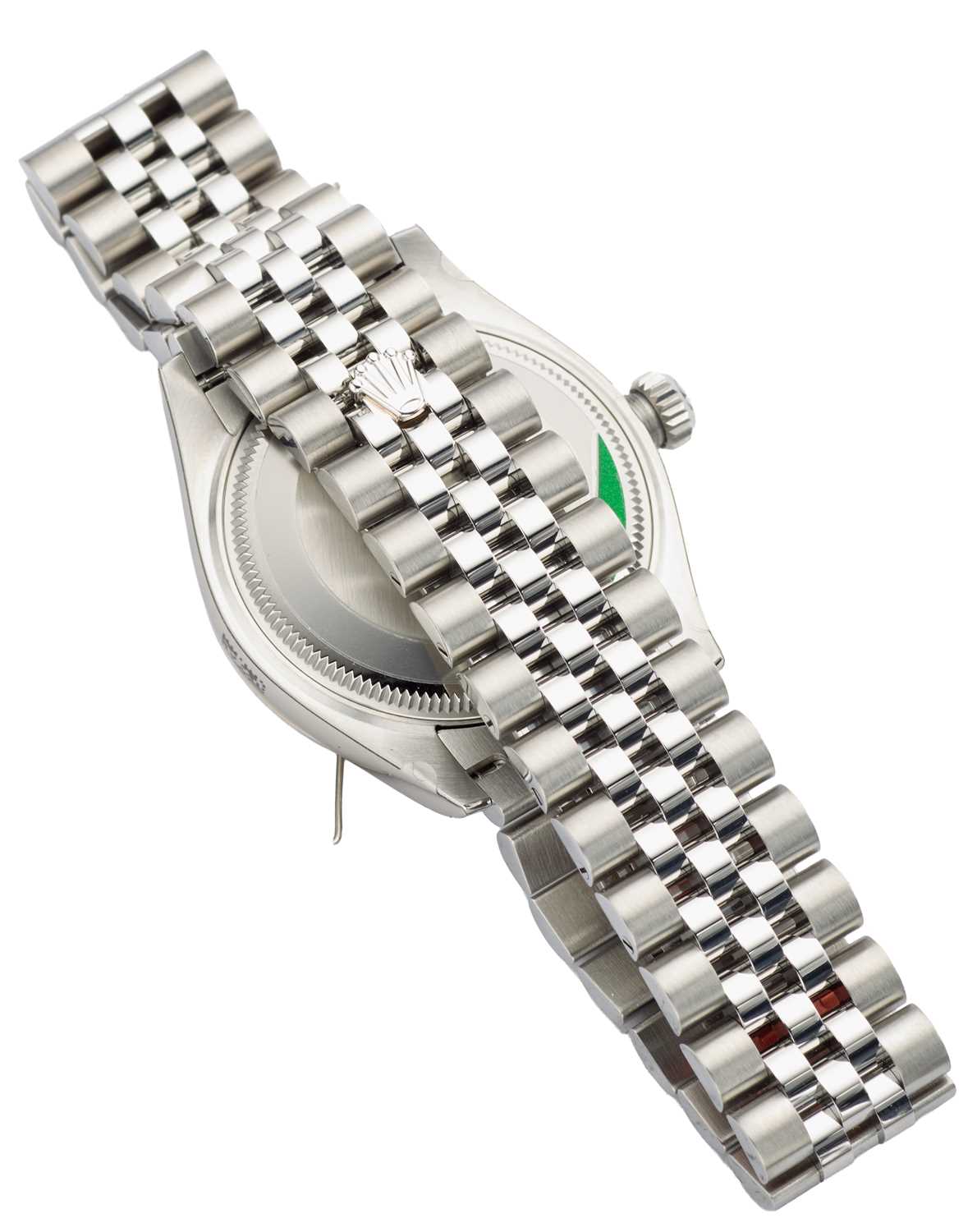 ROLEX OYSTER PERPETUAL DATEJUST 31: A STAINLESS STEEL BRACELET WATCH - Image 3 of 5