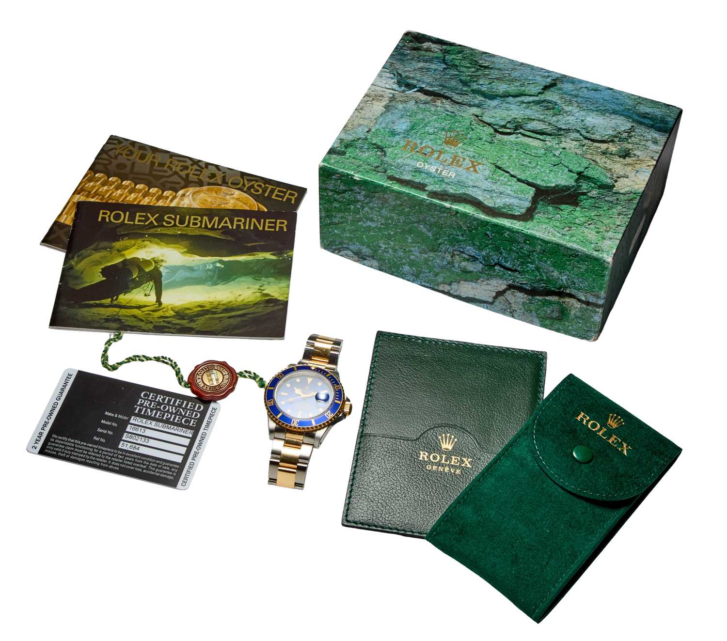 ROLEX OYSTER PERPETUAL SUBMARINER DATE: A STEEL AND GOLD BRACELET WATCH - Image 4 of 4