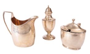 A GEORGE III SILVER PEPPER