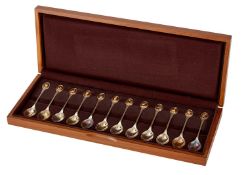 AN ELIZABETH II SILVER RSPB SPOON COLLECTION