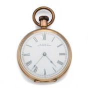 WALTHAM: A 10CT GOLD POCKET WATCH