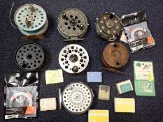 A COLLECTION OF VINTAGE FLY REELS
