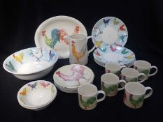 A QUANTITY OF TIFFANY & Co 'TIFFANY ROOSTERS' WARE