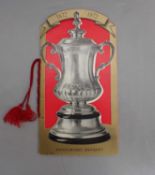 A RARE MENU FOR THE HUNDREDTH ANNIVERSARY OF THE FA CHALLENGE CUP COMPETITION