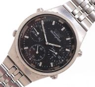 Seiko, vintage gentlemen's Seiko chronograph quartz wristwatch, model 7A38-7270, the dial 31mm in
