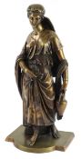 After Guillaume (Willem) Geefs - Rebecca, gilt bronze figure, 50cm high.