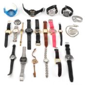 Collection of vintage later ladies and gentlemen's wristwatches including Seiko, Casio, Sekonda