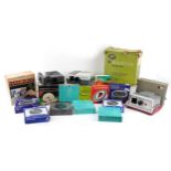 Vintage camera photographic equipment including Prinzmatic 500, Hanimex slide projector, Boots TH