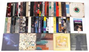 Collection of vinyl LP records including including Led Zeppelin, Leonard Cohen, The Loving Spoonful,
