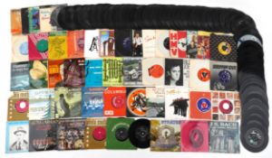 Collection of 45rpm records including Shirley Bassey, Brian Poole, Ike & Tina Turner, The