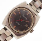Bulova, vintage gentlemen's Bulova Oceanographer automatic M9 wristwatch with date aperture, the