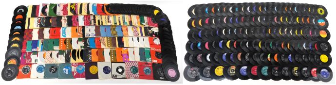 Collection of 45rpm records including Roger Whittaker, Procol Harum, Boney M, The Animals, The
