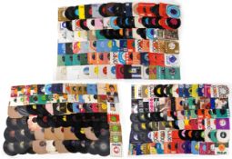 Collection of 45rpm and 78rpm records including David Bowie and Mick Jagger, Simply Red, Bruce