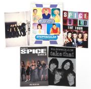 Tour programmes comprising The Spice Girls, Take That and Boyzone, the largest 42cm high.