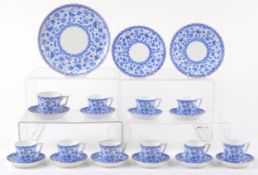 Royal Crown Derby part coffee service in the Wilmot pattern including nine coffee cups and one