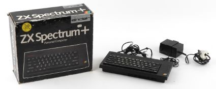 Sinclair ZX Spectrum Plus personal computer in original fitted box.